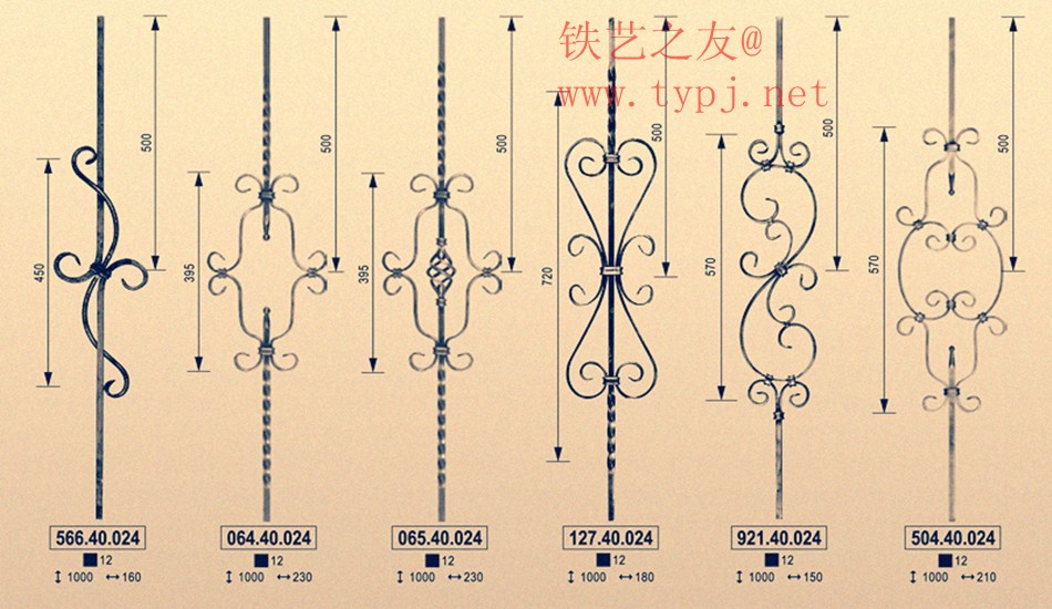 铁艺栏杆散件