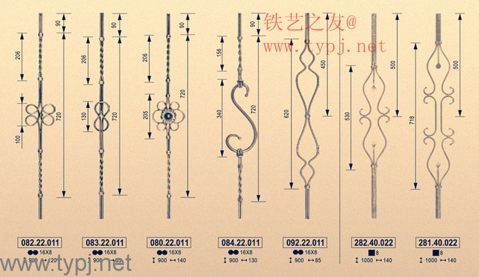 铁艺楼梯立柱